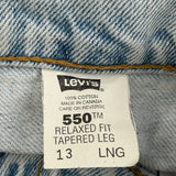 Made In Canada 550 Levis Jeans - 31W US 8 Light Wash Cotton