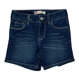 Age 6-7 Levis Denim Shorts - Mediumw 3L Blue Cotton Blend