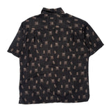 Batik Bay Hawaiian Shirt - Large Black Viscose