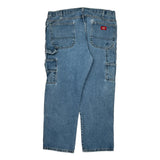 Dickies Double Knee Carpenter Pants - 36W 30L Blue Cotton