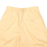 LIZ CLAIBORNE Womens Yellow Casual Shorts M W26 Cotton Blend Relaxed Fit