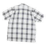 THE NORTH FACE Mens Grey & White Check Shirt L Cotton Blend Casual Outdoor