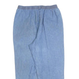 LADY BLAIR Womens Cotton Blend Blue Regular Fit Straight Leg Trousers W32 L26