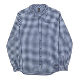 JACK WOLFSKIN Womens Blue & Navy Check Shirt S Outdoor Casual Button Front