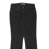 LEVI'S Womens 505 Regular Fit Straight Leg Denim Black W28 L27 Zip Cotton Blend