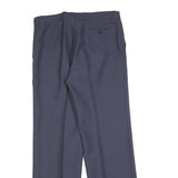 HAGO Womens Regular Fit Blue Trousers W30 L30 Zip Closure Classic Style
