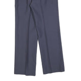 HAGO Womens Regular Fit Blue Trousers W30 L30 Zip Closure Classic Style