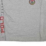 RALPH LAUREN Mens Grey Polo Sportsman Long Sleeve Crew Neck T-Shirt M Cotton