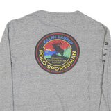 RALPH LAUREN Mens Grey Polo Sportsman Long Sleeve Crew Neck T-Shirt M Cotton