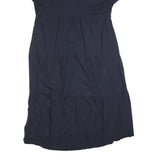 TOMMY HILFIGER Womens Navy Blue Day Cotton Blend Shirt Dress L Polo Casual