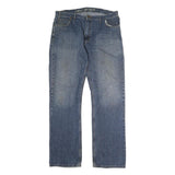 DICKIES Mens Regular Fit Straight Leg Denim Light Blue W38 L35 Zip Cotton Jeans