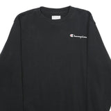 CHAMPION Mens Black S Crew Neck Cotton Blend Sweatshirt Pullover