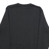 CHAMPION Mens Black S Crew Neck Cotton Blend Sweatshirt Pullover