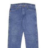WRANGLER Mens Jeans Blue Regular Straight Denim Medium W33 L32 Classic Fit Zip
