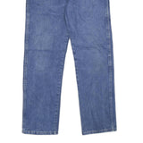 WRANGLER Mens Jeans Blue Regular Straight Denim Medium W33 L32 Classic Fit Zip