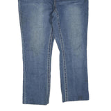 FADED GLORY Womens Regular Fit Blue Denim Jeans W36 L27 Embroidered Pocket