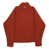 THE NORTH FACE Womens Red Jacket S Polyester Plain Zip Outdoor Casual