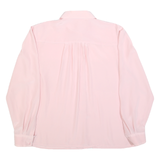 ALEXANDER Womens Pink Shirt Long Sleeve Collared Plain L Blouse Polyester