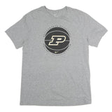 NIKE Mens Grey Purdue Boilermakers Basketball T-Shirt M Short Sleeve Crew Neck