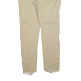 LEVI'S 512 Tapered Mens Jeans Beige Slim Tapered Denim W33 L27 Frayed Hem