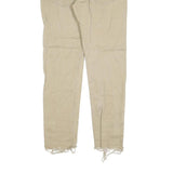 LEVI'S 512 Tapered Mens Jeans Beige Slim Tapered Denim W33 L27 Frayed Hem