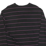 VANS Mens Black & Purple Striped Long Sleeve Crew Neck T-Shirt M Casual