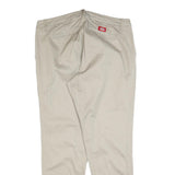 DICKIES Womens Cotton Blend Beige Slim Trousers W36 L32 Workwear Casual