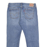 LEVI'S 501CT Mens Jeans Blue Slim Straight Denim Medium W34 L27 Distressed