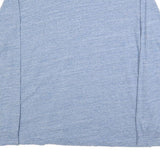 POLO RALPH LAUREN Mens Blue Heather V-Neck Long Sleeve T-Shirt XL Cotton Blend