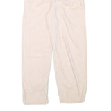 LEVI'S Womens Cotton Blend Cream Relaxed Straight Trousers W24 L24 Casual