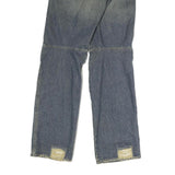 JETLAG AUTHORIZED Mens Jeans Blue Regular Straight Denim Stone Wash W36 L37