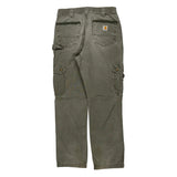 Carhartt Cargo Trousers - 32W 32L Grey Cotton