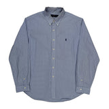 Ralph Lauren Striped Shirt - 2XL Blue Cotton