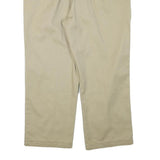 DICKIES Mens Cotton Blend Beige Regular Fit Straight Leg Trousers W34 L25
