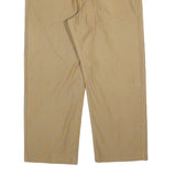 BOSS HUGO BOSS Mens Cotton Blend Beige Regular Fit Straight Trousers W36 L26