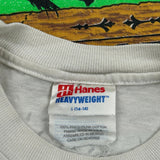 Steve Kinser Hanes Graphic T-Shirt - Large White Cotton