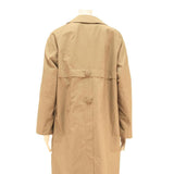 CROYDON Womens Beige Button Cotton Blend Classic Jacket M Plain Stylish