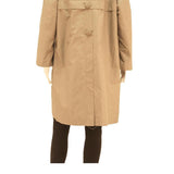 CROYDON Womens Beige Button Cotton Blend Classic Jacket M Plain Stylish