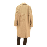 CROYDON Womens Beige Button Cotton Blend Classic Jacket M Plain Stylish