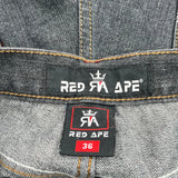 Red Ape Hip Hop Jeans - 36W 30L Dark Wash Denim