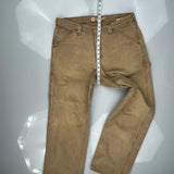 Lee Carpenter Trousers - 34W 31L Brown Cotton