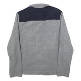 TOMMY HILFIGER Mens Grey & Navy Casual Zip Jacket M Polyester Plain Lightweight