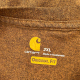 Carhartt T-Shirt - 2XL Brown Cotton