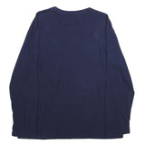 NAUTICA Mens Blue Long Sleeve Crew Neck Cotton T-Shirt L Classic Fit