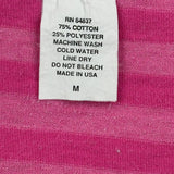 Unbranded Single Stitch T-Shirt - Medium Pink Cotton Blend