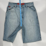 Ecko Unltd Denim Shorts - 31W 12L Light Wash Cotton