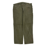Dickies Carpenter Trousers - 38W 32L Green Cotton