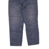 CARHARTT Mens Cotton Blend Navy Regular Straight Trousers W30 L26 Zip Casual