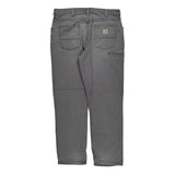 Carhartt Carpenter Trousers - 36W 31L Grey Cotton