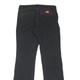 DICKIES Mens Cotton Blend Black Regular Regular Fit Trousers W30 L30 Workwear